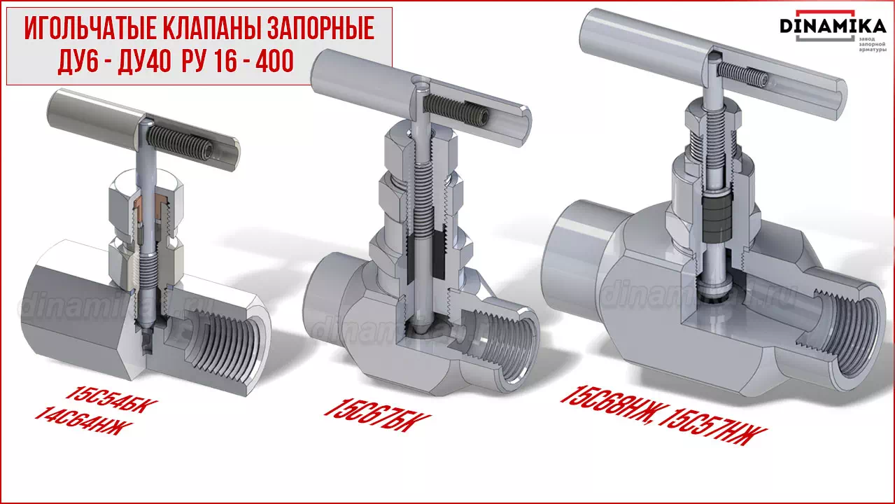 Резьбовые клапаны игольчатые муфтовые в Туле